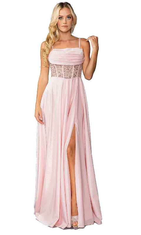 flutter sleeve prom dressesDancing Queen 4463 - Pleated A-Line Prom Gown