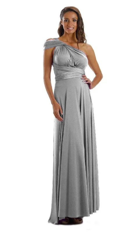 prom dress try-on ideasPoly USA - 7022 Long Convertible Twist and Tie Affordable Prom Dress