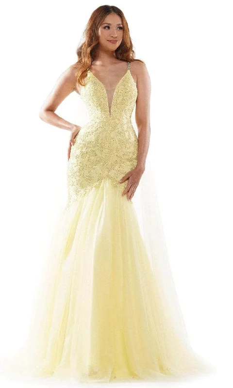 beaded prom dressesColors Dress - Appliqued Mermaid Prom Gown G962