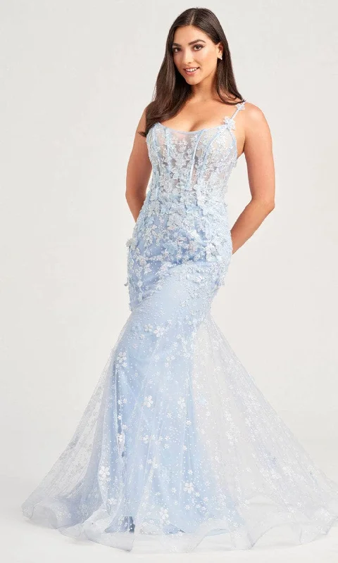 mermaid prom dressesEllie Wilde EW35241 - Embroidered Trumpet Prom Gown