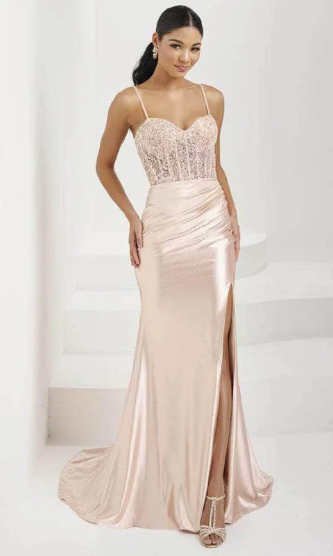 prom dress color trendsTiffany Designs 16078 - Beaded Appliqued Sweetheart Prom Gown