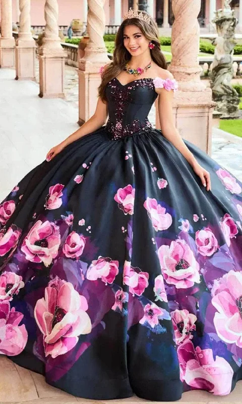 floral prom dressesPrincesa by Ariana Vara PR30151 - Stone Accented Prom Gown