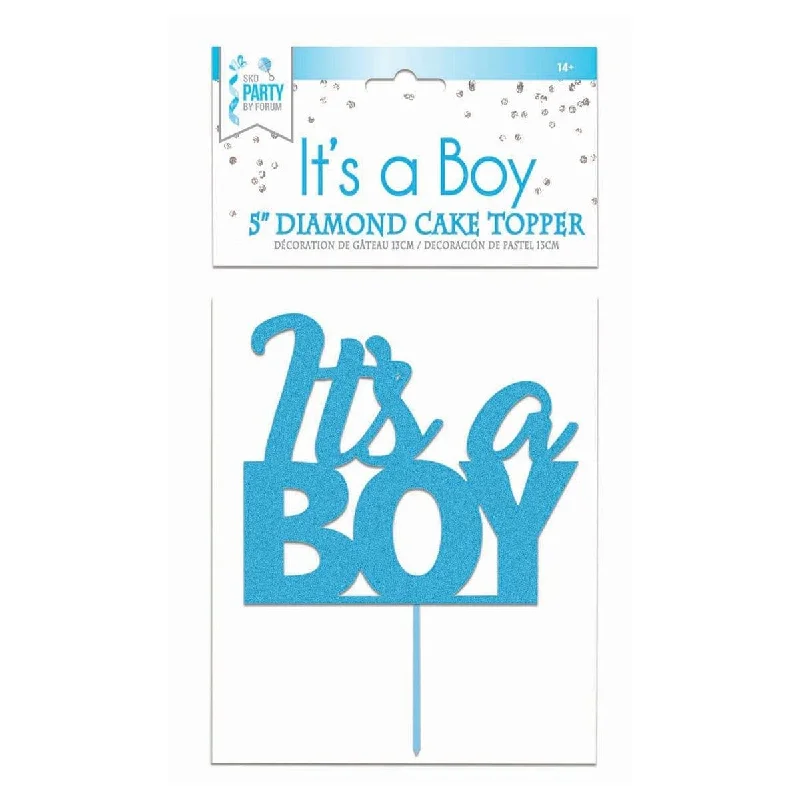 women's tops for fashion-conscious professionalsBlue It's a Boy cake topper