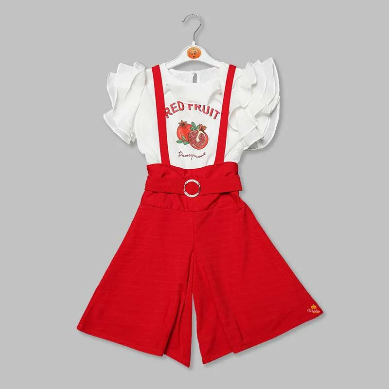 women's tops for those who want to create outfits that are both trendy and timeless2 Piece Western Plazo Suit with Top for Kids