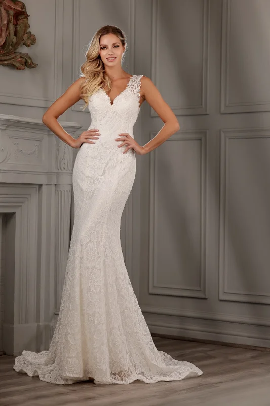 Formal Dress for Golden GlobesLace Fitted Sleeveless Bridal Gown by Abby Lane 97158