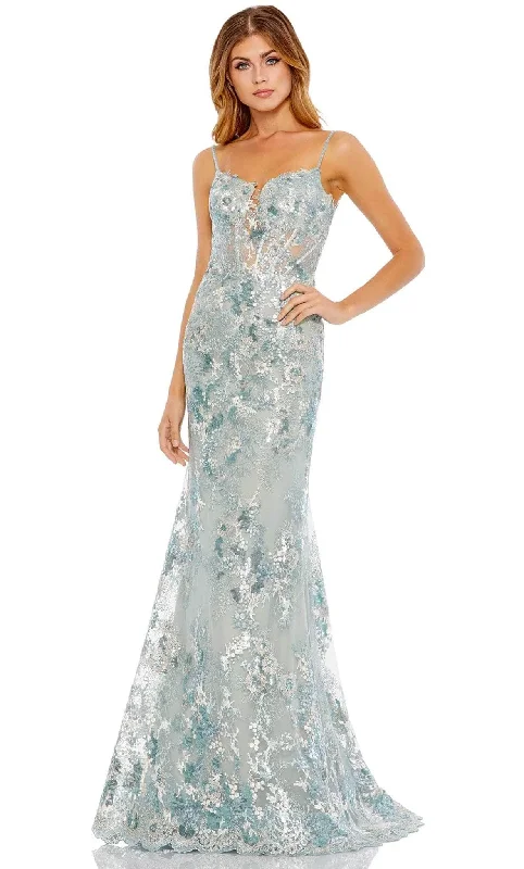 prom dresses with sequin detailingMac Duggal 79297 - Embroidered Classic Prom Dress