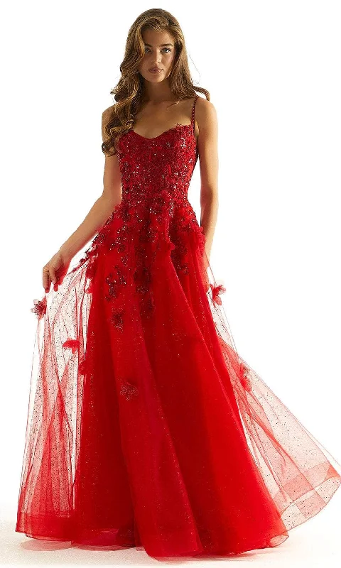 sweetheart neckline prom dressesMori Lee 49049 - 3D Floral A-Line Prom Dress