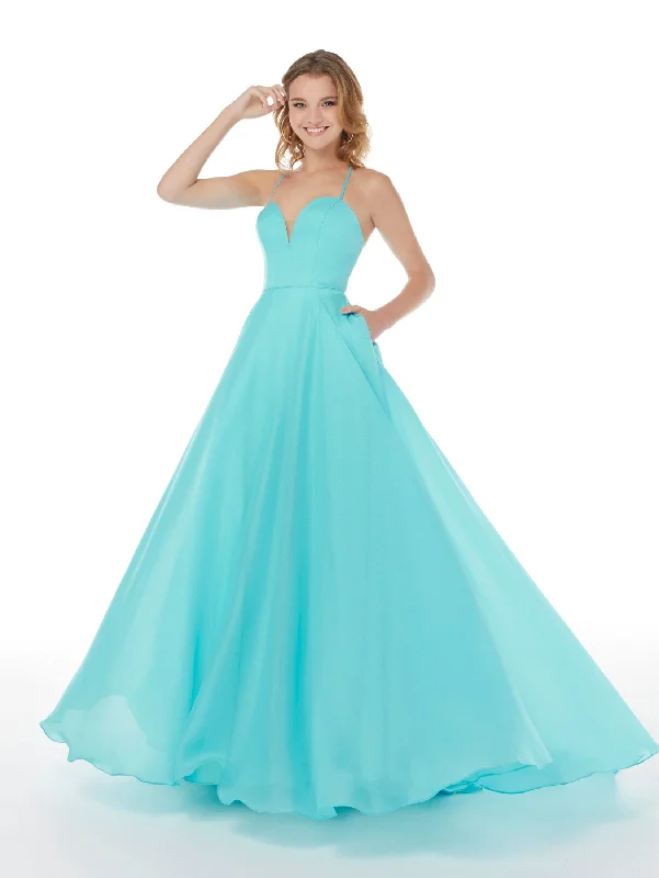 Formal Dress for Film PremieresSleeveless Chiffon A-line Gown by Studio 17 12848