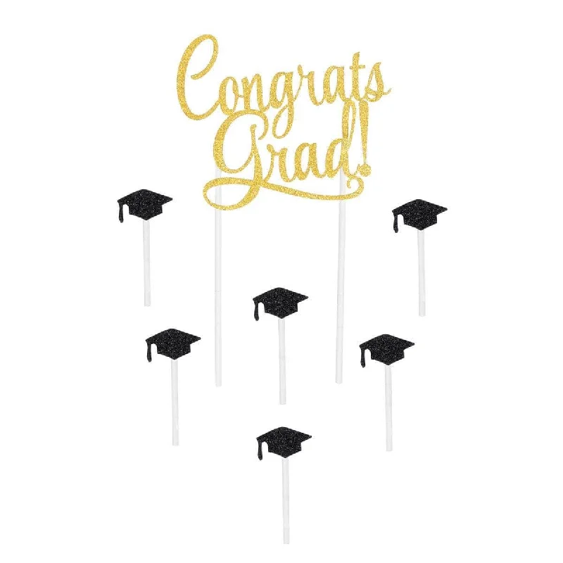 women's tops for fashion-forward individualsGraduation Cake Toppers "Congrats Grad", 7 Count