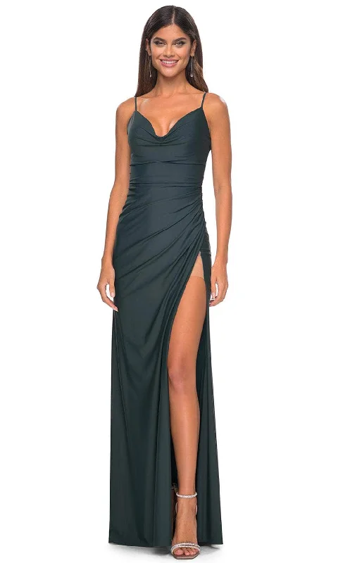 prom dress preservationLa Femme 32287 - Draped Jersey Prom Dress