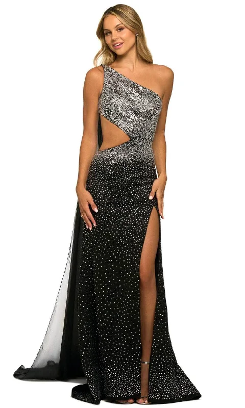 flowy prom dressesSherri Hill 55318 - Beaded Cascade Prom Dress