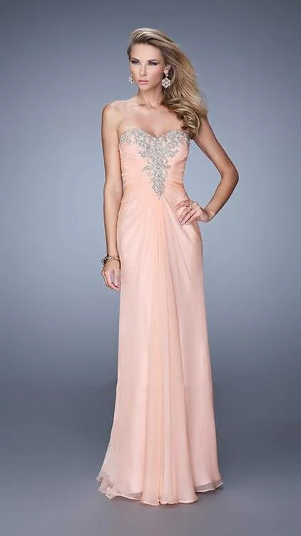 affordable prom dressesLa Femme - 21214SC Chiffon Sweetheart Prom Dress