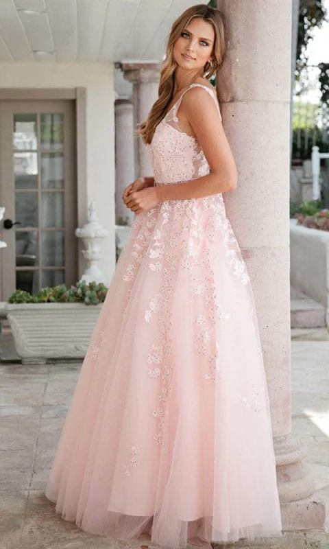 custom prom dressesJuliet Dresses 224 - Embroidered A-Line Prom Dress