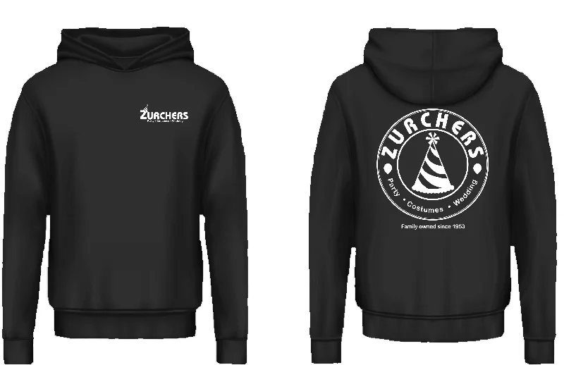 women's tops with sheer overlaysZurchers Logo Sweatshirt Hoodie