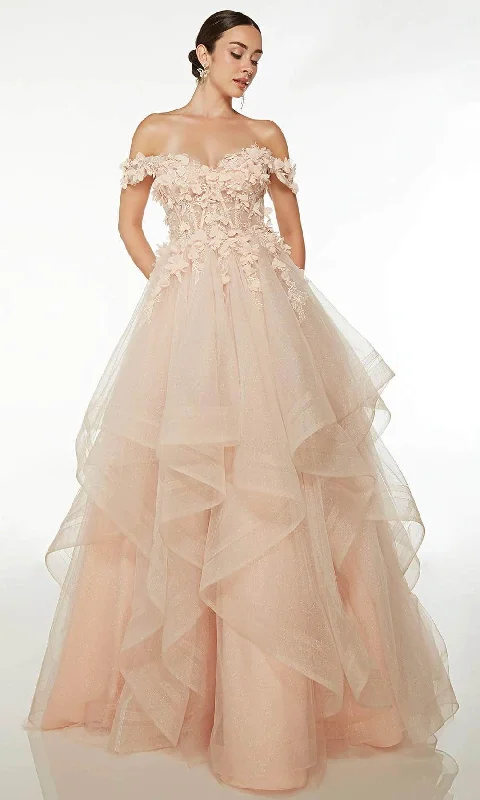 prom dress fitting adviceAlyce Paris 61532 - Sweetheart Ruffled Tulle Prom Gown