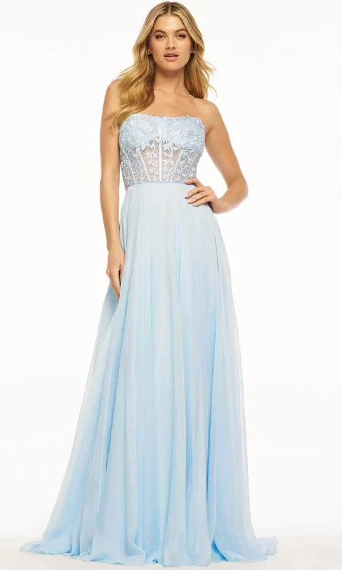 prom dress try-on ideasSherri Hill 56088 - Leaf A-Line Prom Dress