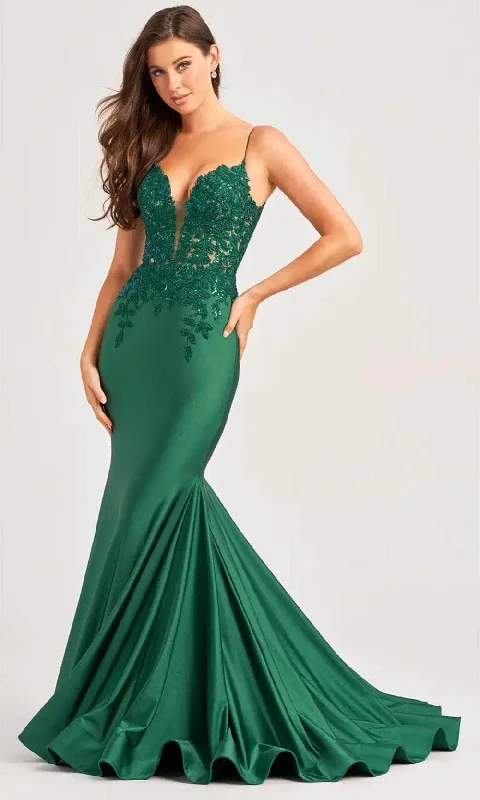 plus-size prom dressesEllie Wilde EW35237 - Embroidered Sleeveless Prom Gown