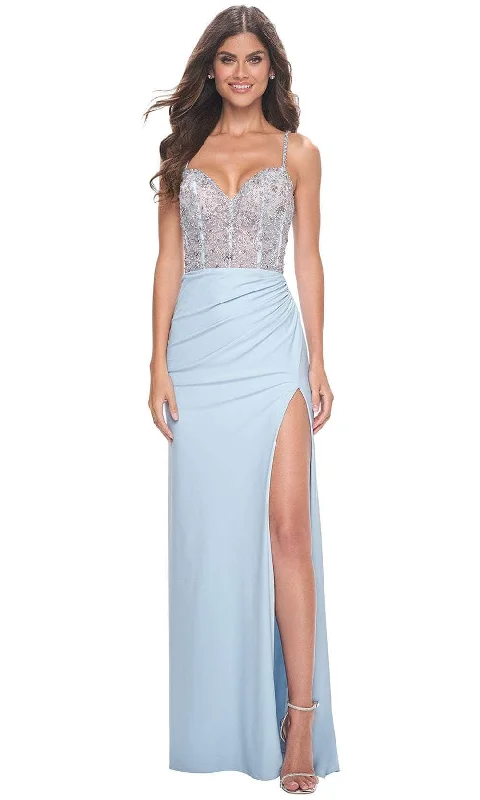 prom dress inspiration galleriesLa Femme 32089 - Beaded Bodice Prom Dress