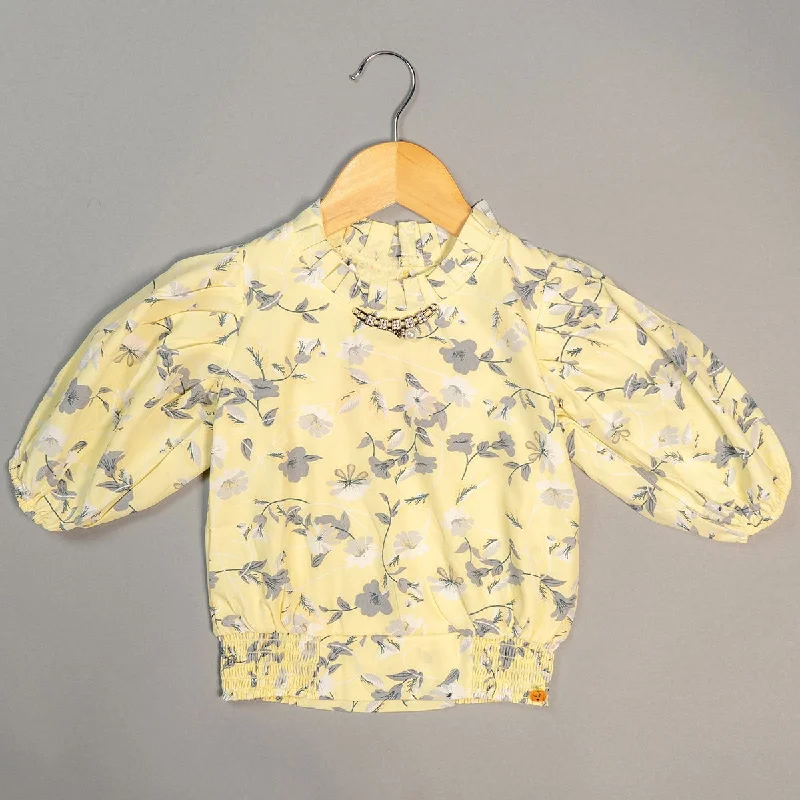 women's tops for those who want to add a touch of sophistication to their casual attireKids Top with Floral Designs