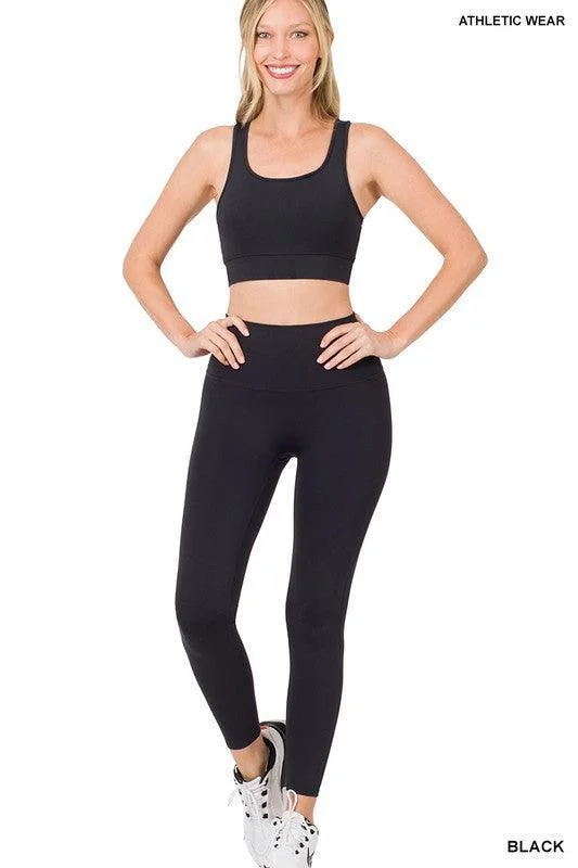 luxury women's topsGym Legging and Top Sets