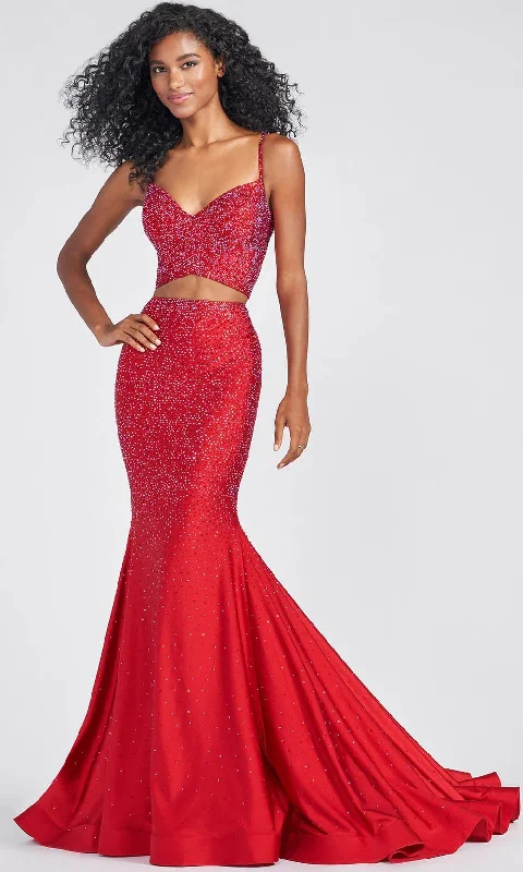 prom dress shopping tipsMon Cheri EW122013 - Two-Piece Beaded Prom Gown