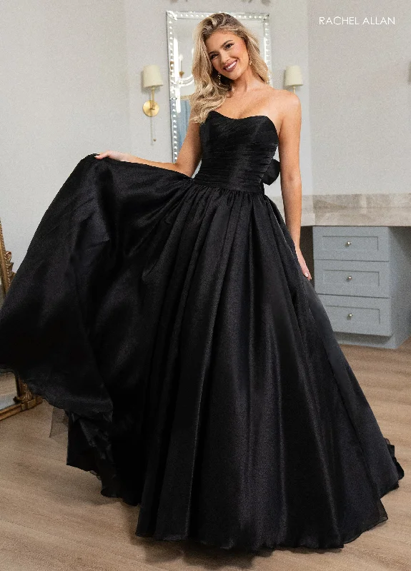 Formal Dress for Formal DinnersOrganza Strapless A-line Gown by Rachel Allan 70768