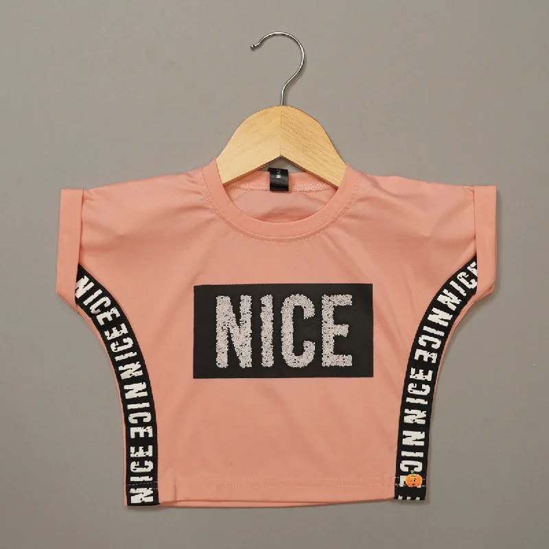 women's tops for date nightsTypography Print Kids Top