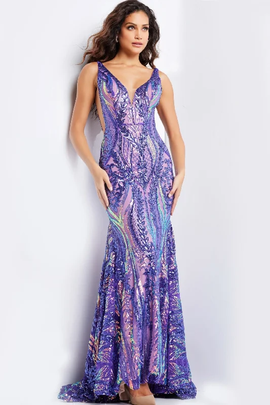 Formal Dress for Emmy AwardsSequin Fitted Sleeveless Gown by Jovani 22770