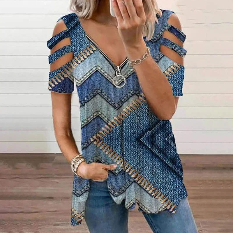 women's tops for those who want to stay on top of the latest fashion trends and wear pieces that are both stylish and on-trendJulia Fashion - Summer Women Fashion Casual Tshirts