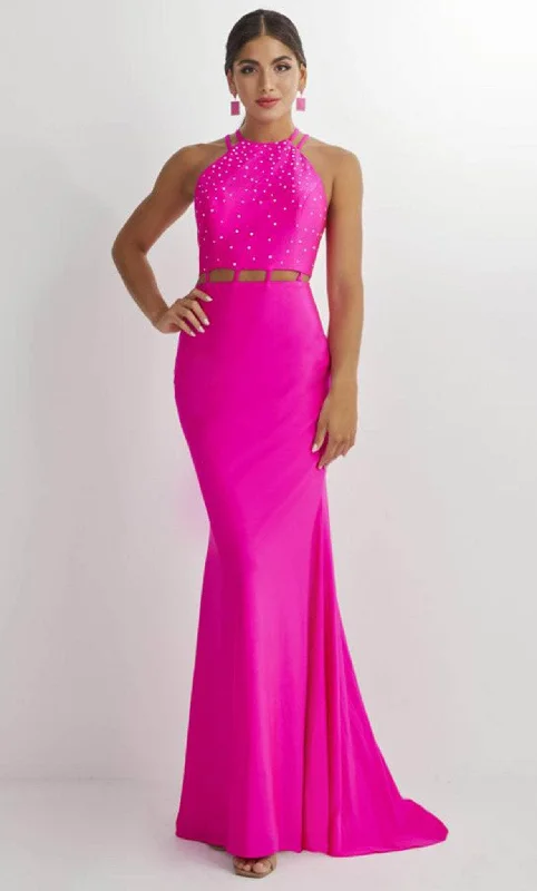 sweetheart neckline prom dressesStudio 17 Prom 12901 - Sleeveless Halter Neck Prom Gown