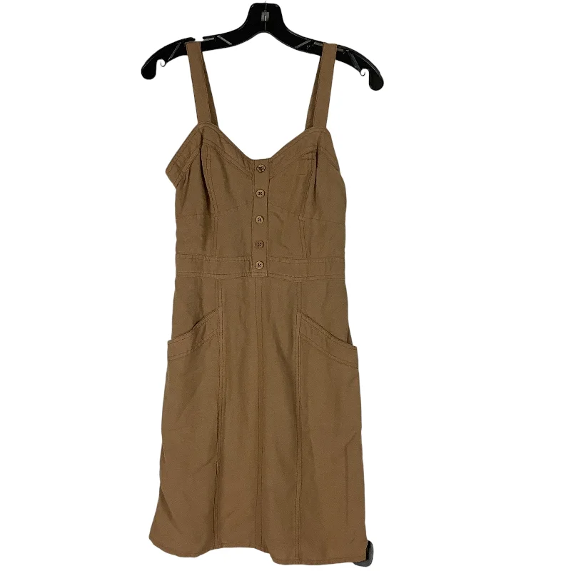 Flowy DressDress Casual Short By Japna In Brown, Size: S