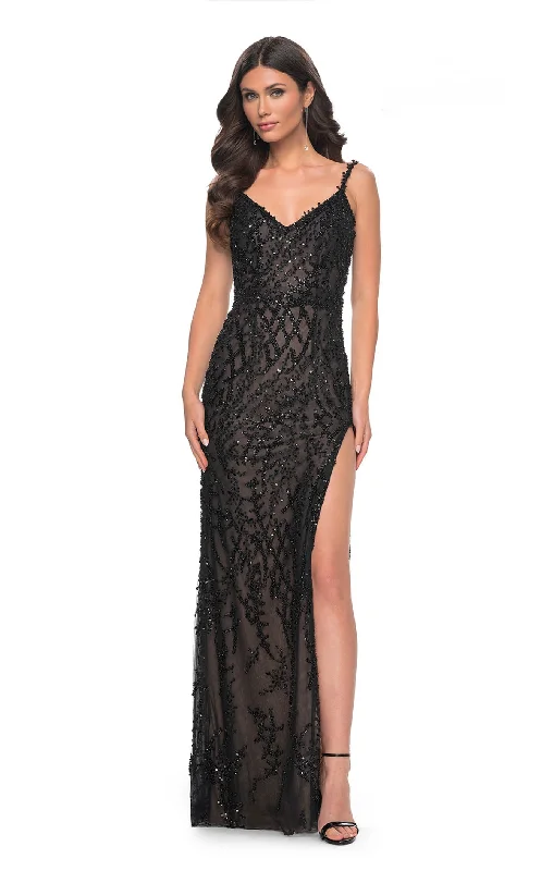 women's flowy dressesLa Femme 32450 Dress