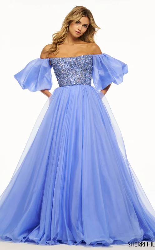 Leather DressSherri Hill 56052 Dress